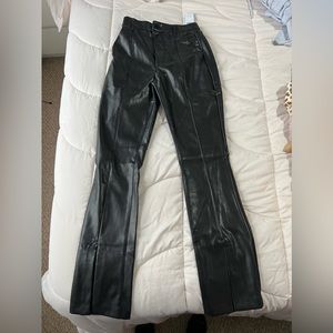 Abercrombie Black leather pants